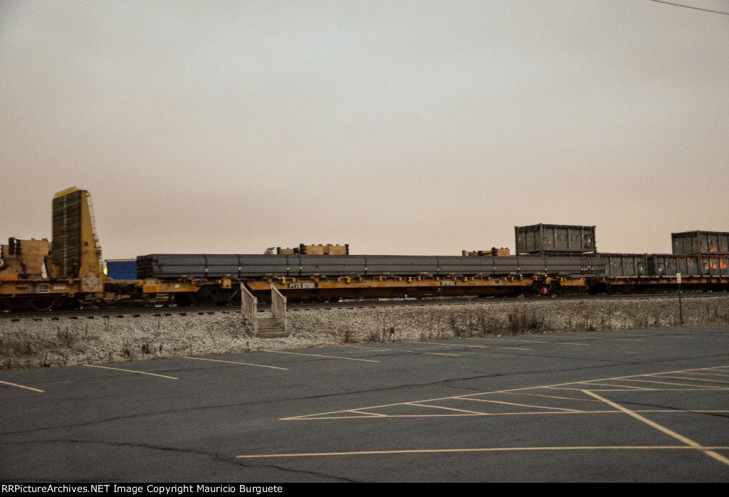 PTTX Flat Car with steel beams